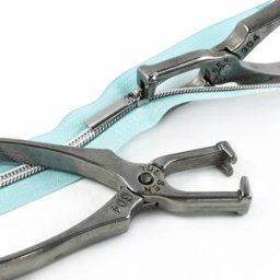 Meetee 1 Pezzo Pinza per Cerniere in Acciaio Inossidabile 304, Strumento per Installazione e Riparazione Cerniere per Borse e Abbigliamento, Kit Fai da Te per Vestiti, Scarpe e Accessori da Cucito
