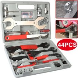 NONE Kit di attrezzi per la riparazione di biciclette, attrezzo per la rimozione della catena, attrezzo per la rimozione del cambio, attrezzo per la rimozione del volano, chiave per bicicletta, strumento