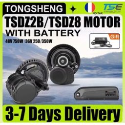 TONGSHENG Kit di conversione per bici elettrica con motore a sensore di coppia a trasmissione centrale tszz8 tscz2b 36V 250W 48V