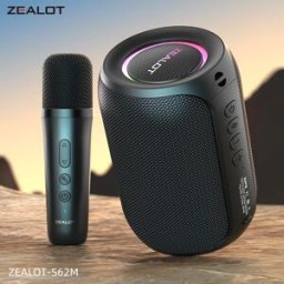 ZEALOT -S62M Macchina per Karaoke Portatile con Sistema di Altoparlanti Bluetooth 5.3 e 1-2 Microfoni Wireless, Regalo per Feste Familiari