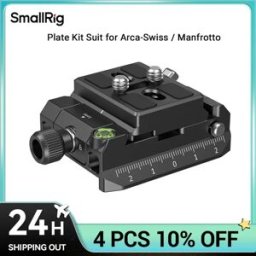 SmallRig Arca-Swiss / Manfrotto compatibile Kit piastra di montaggio per palmare, stabilizzatore e treppiede semplifica le transizioni di scena 4234