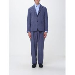 Emporio Armani Abito monopetto in twill Blue Taglia 50