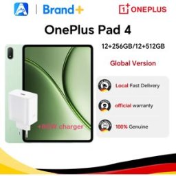 OnePlus Tablet Pad 4 mini PC versione globale, Snapdragon 8 Elite Gen 5, batteria da 13380mAh, display True Color 3.4K, include un caricabatterie originale da 80W.