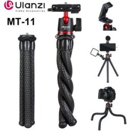 Ulanzi Treppiede flessibile MT-11 per telefono e fotocamera DSLR con telecomando, mini gambe a forma di polpo per supporto iPhone 13 14 Pro Max