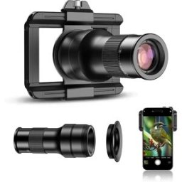 APEXEL Obiettivo Telephoto Macro 2in1 con Ingrandimento 6X per iPhone/Telefoni Android, Accessori per Fotocamere di Smartphone