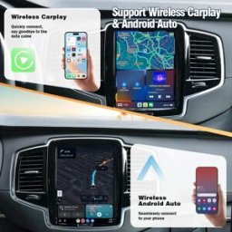 AUTOTOP Decoder Wireless Apple CarPlay Android Auto Full Screen per Volvo XC90 XC60 XC40 S90 V90 S60 V60 Sensus, Interfaccia Retrofit Schermo Originale, AirPlay, Mirroring Android, Bluetooth, USB,