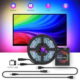 coolo Ambient TV PC Monitor retroilluminazione schermo sincronizzazione del colore che scorre effetto multicolore LED Light Strip Kit DC5V USB Atmosphere Decor Light