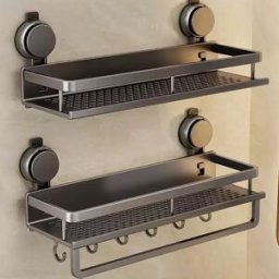 YUNJIEYA Porta Asciugamani da Parete Senza Foratura per Bagno, Lavabo, Toilette, Doccia, Cucina