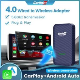 Carlinkit 4.0 CarPlay Wireless Android Auto Adattatore cablato a wireless per Vw Skoda Toyota Peugeot Kia Mazda IPhone Telefono Android