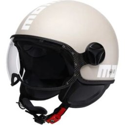 Momo Design Casco Jet Fgtr Classic E2206 Candy Matt Malted Milk / White L