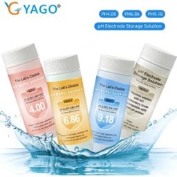 yieryi Soluzione tampone pH da 100 ml Kit soluzioni di calibrazione pH Kit calibrazione pHmetro 4.00 6.86 9.18 Buffer con soluzione di archiviazione KCL