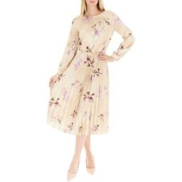 RINASCIMENTO Abito plissettato midi BEIGE S