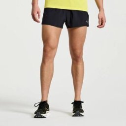 Saucony - Outpace 2.5" Split Short - Nero