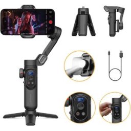 aochuan Stabilizzatore Gimbal a 3 Assi Smart XPro per Smartphone iPhone e Android, per Riprese Video con Effetto Luce di Riempimento