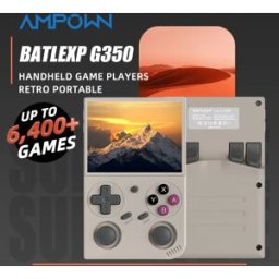 Ampown BATLEXP G350 Lettori di giochi portatili Mini console portatile IPS da 3,5 pollici Console per videogiochi retrò 3200mAh Linux 64-Bit WIFI