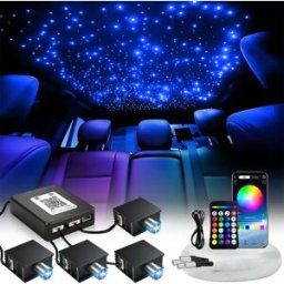 VASTFIRE 2026 Nuova Luce RGBW 12V 16W 1/2/4 Split per Atmosfera Cielo Stellato, Controllo APP, Kit per Tetto Auto con Fibre Ottiche, Illuminazione Interna