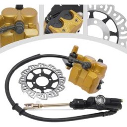 NONE Kit freno a disco posteriore per moto Sistema frenante idraulico per 125cc CRF50 CRF70 Pit Bike Motocross Scooter Pitbike Kit freno
