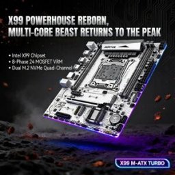 JGINYUE Scheda Madre X99 LGA 2011-3 Compatibile con CPU Xeon E5 V3 V4 e Memoria RAM DDR4, M.2 NVME SATA WIFI X99M GAMING D4/ARGB