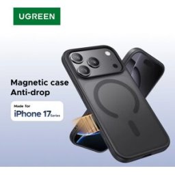 UGREEN Custodia magnetica nera per iPhone 17 16 Pro Max Custodia antiurto per iPhone 17 Pro Max Plus 17pro Custodie Macsafe TPU
