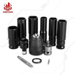 ONEVAN Kit adattatore per presa esagonale per avvitatore a percussione elettrico 1/2 "Set di azionamento per mandrino per trapano per chiave elettrica cacciavite presa standard