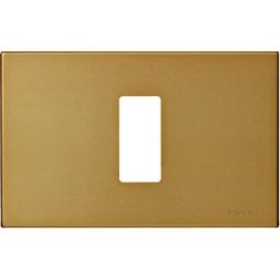 Vimar 8000 placca 1M alluminio anodizzato scatto colore bronzo
