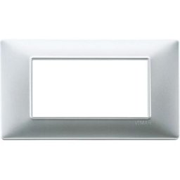Vimar Plana placca 4M tecnopolimero colore argento opaco