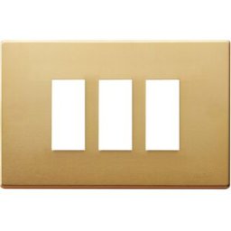 Vimar 8000 placca 3M alluminio anodizzato scatto colore bronzo