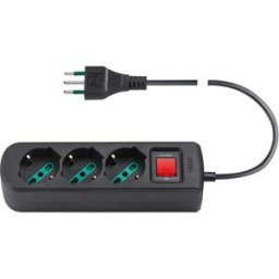 Vimar Presa mobile multipla 2P+T 10 A 250 V nero