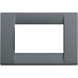 Vimar Idea placca Classica 3M metallo pressofuso colore ardesia