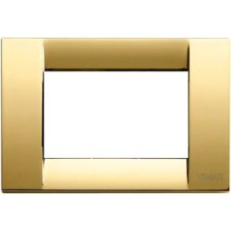 Vimar Idea placca Classica 3M metallo pressofuso colore oro lucido