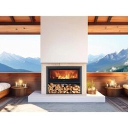 Panadero Stufa a legna Arpege in acciaio 8,4 kW nero metallico