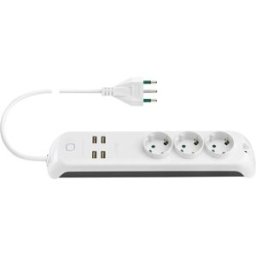 Vimar Presa multipla 16A 3 prese tedesca con 4 USB interruttore WiFi Smart Home