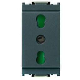 Vimar Presa 2P+ T 16A 250 V Idea standard italiano tipo P17/11 colore grigio