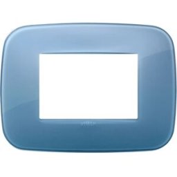 Vimar Arké placca Round 3M tecnopolimero reflex colore blu oltremare