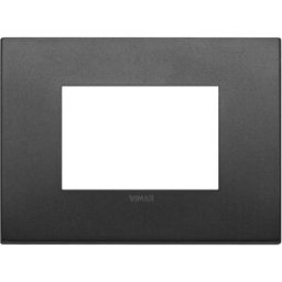 Vimar Arké placca Classic 3M metallo colore grafite matt