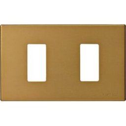 Vimar 8000 placca 2M alluminio anodizzato scatto colore bronzo