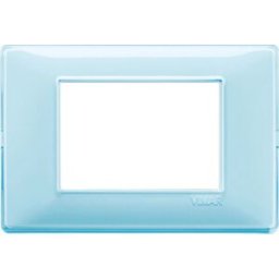 Vimar Placca 3 moduli Plana reflex colore acqua
