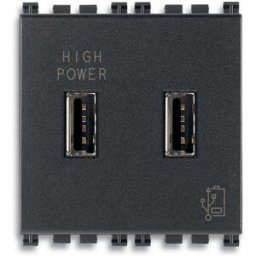 Vimar Arkè unità alimentazione USB 2M 5V2,1 A colore grigio