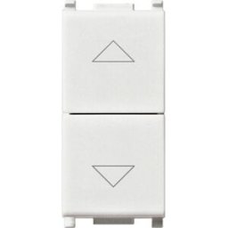 Vimar Modulo 2 pulsanti plana interbloccati 1P 10A bianco