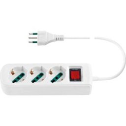 Vimar Ciabatta multipresa mobile 2P+T 10 A 250 V bianco
