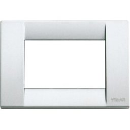 Vimar Idea placca Classica 3M metallo pressofuso colore argento