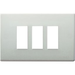 Vimar 8000 placca 3M alluminio anodizzato scatto colore oro