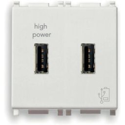 Vimar Plana unità alimentazione USB 2M 5 V 2,1 A colore bianco