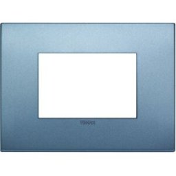 Vimar Arké placca Classic 3M tecnopolimero colore blu matt