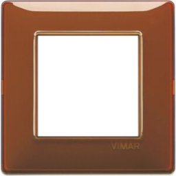 Vimar Placca 2 moduli Plana reflex tabacco