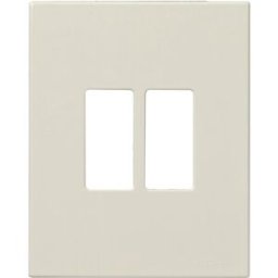 Vimar 8000 placca 2M resina scatto tonda colore avorio