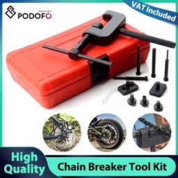 NONE Kit di Strumenti Podofo per Rimozione Catena di Biciclette e Moto, Set di Attrezzi per Taglio e Rivettatura Catene