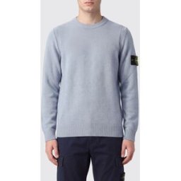Stone Island Maglia girocollo in lana vergine con patch logo Compass Antracite Taglia XXL