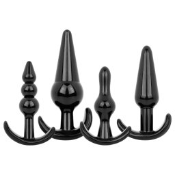 EasyToys - set plug anale - 4 pezzi - nero