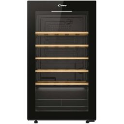 Candy - Cantinetta Vino CWC034 Wi-Fi 34 Bottiglie con 5 Ripiani in Legno - h85x47,5x45,6 cm